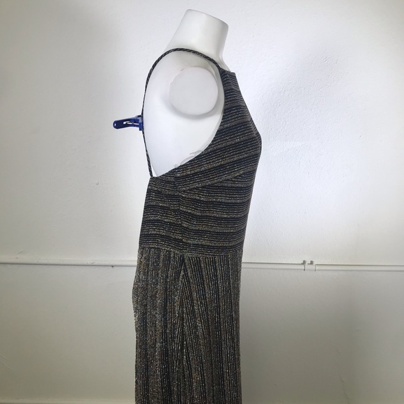 Jump Striped Metallic Knit Jumpsuit - Picture 3 of 7